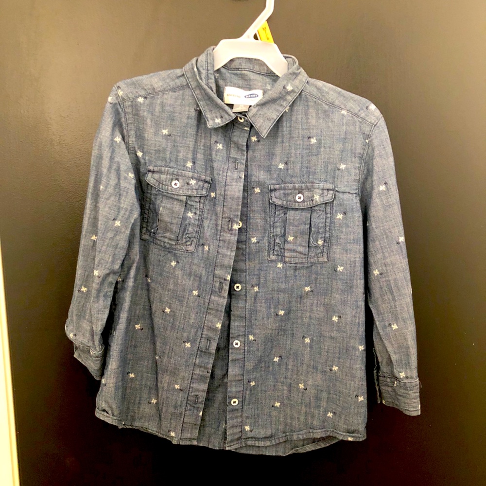 Girls Denim long sleeve shirt